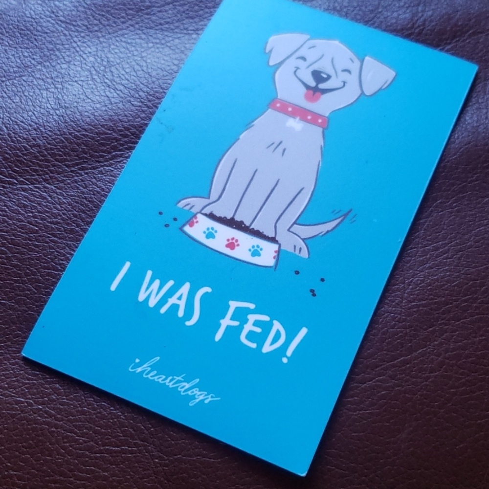 New! Dog Fed/Not Fed Magnet